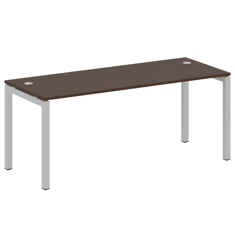 Metal System Quattro Стол письменный на П-образном м/к 50БП.СП-5 Венге Цаво/Металл Серый 1800*720*75