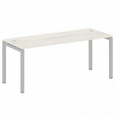 Metal System Quattro Стол письменный на П-образном м/к 50БП.СП-5 Дуб Наварра/Металл Серый 1800*720*7