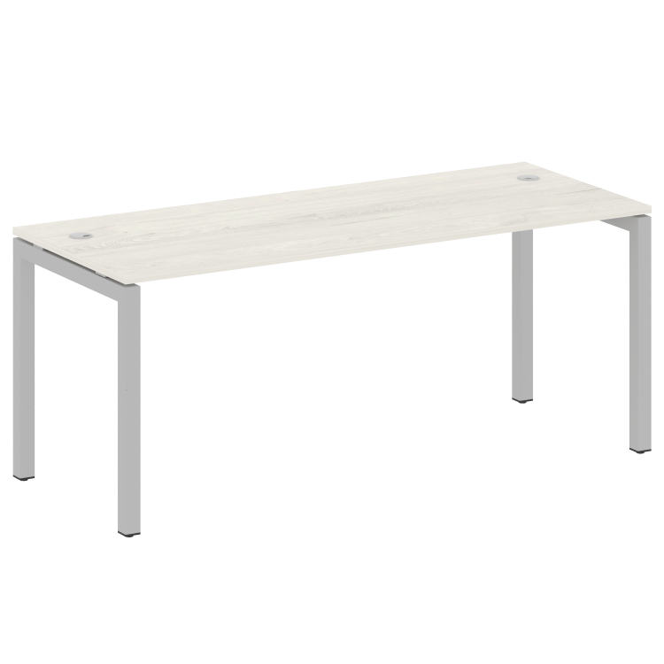 Metal System Quattro Стол письменный на П-образном м/к 50БП.СП-5 Дуб Наварра/Металл Серый 1800*720*7