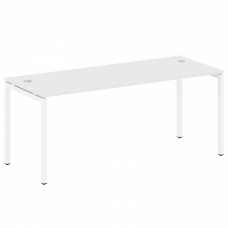 Metal System Quattro Стол письменный на П-образном м/к 40БП.СП-5 Белый/Металл Белый 1800*720*750