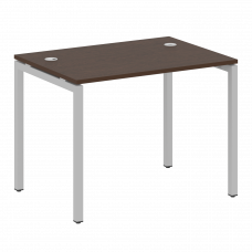 Metal System Quattro Стол письменный на П-образном м/к 40БП.СП-1 Венге Цаво/Металл Серый 1000*720*75