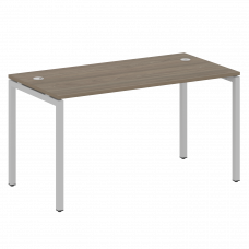 Metal System Quattro Стол письменный на П-образном м/к 40БП.СП-3 Вяз Благородный/Металл Серый 1400*7
