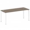 Metal System Quattro Стол письменный на П-образном м/к 50БП.СП-5 Вяз Благородный/Металл Белый 1800*7