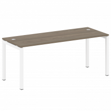Metal System Quattro Стол письменный на П-образном м/к 50БП.СП-5 Вяз Благородный/Металл Белый 1800*7