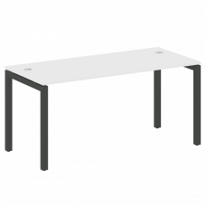 Metal System Quattro Стол письменный на П-образном м/к 50БП.СП-4 Белый/Металл Антрацит 1600*720*750