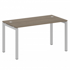 Metal System Quattro Стол письменный на П-образном м/к 50БП.СП-3 Вяз Благородный/Металл Серый 1400*7