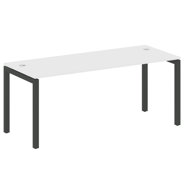 Metal System Quattro Стол письменный на П-образном м/к 50БП.СП-5 Белый/Металл Антрацит 1800*720*750