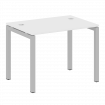 Metal System Quattro Стол письменный на П-образном м/к 50БП.СП-1 Белый/Металл Серый 1000*720*750