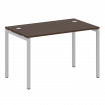 Metal System Quattro Стол письменный на П-образном м/к 40БП.СП-2 Венге Цаво/Металл Серый 1200*720*75