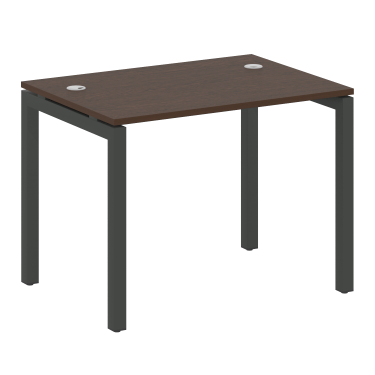 Metal System Quattro Стол письменный на П-образном м/к 50БП.СП-1 Венге Цаво/Металл Антрацит 1000*720