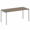 Metal System Quattro Стол письменный на П-образном м/к 40БП.СП-4 Вяз Благородный/Металл Серый 1600*7
