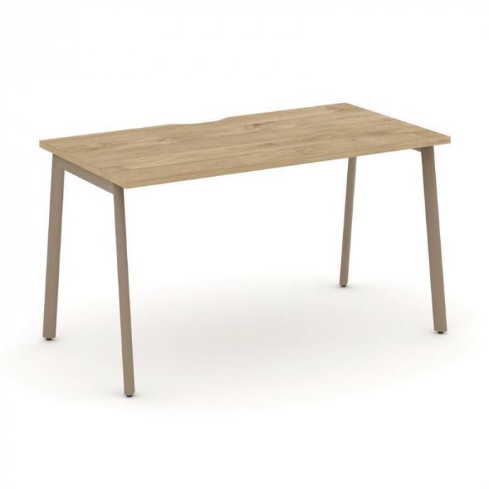 Estetica Стол письменный ES.SP-3-VP Тиквуд Светлый/Металл Латте 1380*730*750