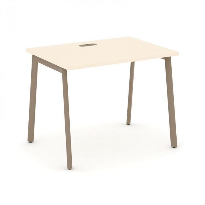 Estetica Стол рабочий ES.SP-1-LP Сатин/Металл Латте 980*730*750