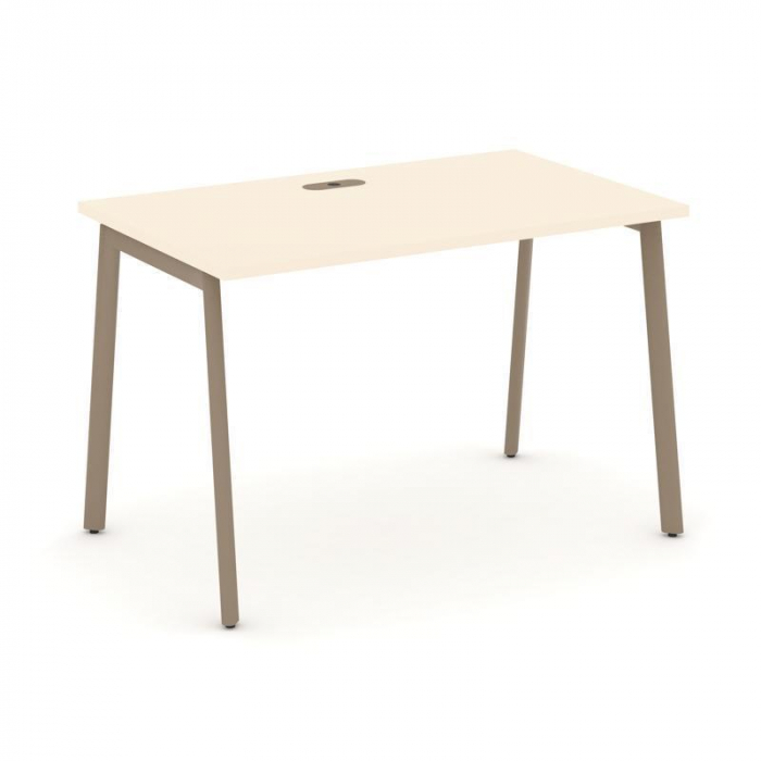 Estetica Стол рабочий ES.SP-2-LP Сатин/Металл Латте 1180*730*750