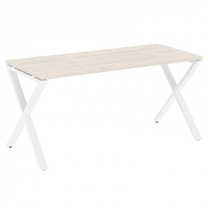 Loft Стол рабочий VR.L-SRX-4.7 Денвер Светлый/Металл Белый 1580*720*750