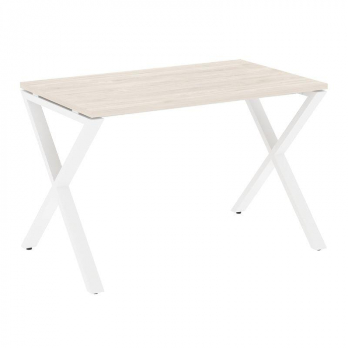 Loft Стол рабочий VR.L-SRX-2.7 Денвер Светлый/Металл Белый 1180*720*750