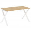 Loft Стол рабочий VR.L-SRX-3.7 Тиквуд Светлый/Металл Белый 1380*720*750