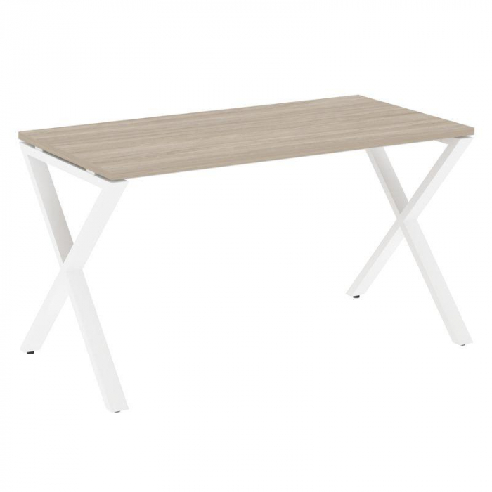 Лофт Стол рабочий VR.L-SRX-3.7 Дуб Аттик/Металл Белый 1380*720*750