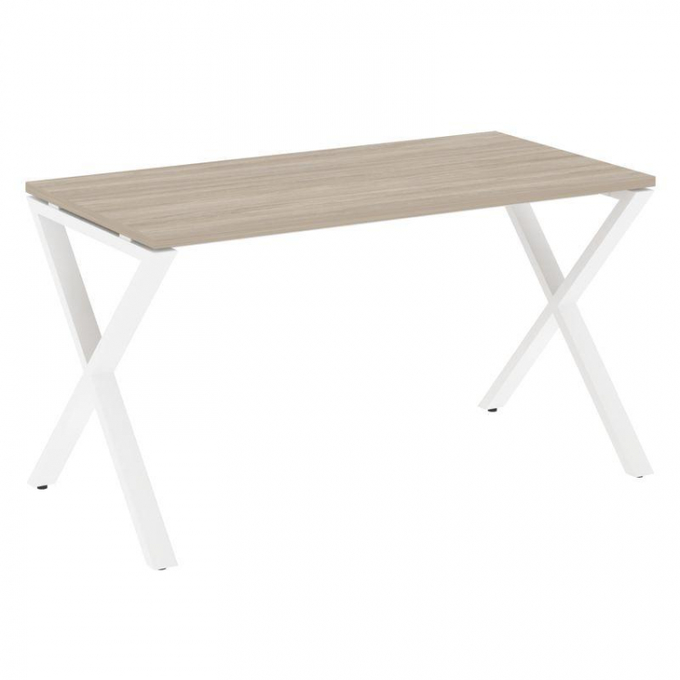 Loft Стол рабочий VR.L-SRX-3.7 Дуб Аттик/Металл Белый 1380*720*750