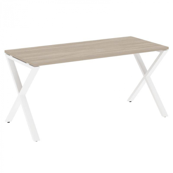 Loft Стол рабочий VR.L-SRX-4.7 Дуб Аттик/Металл Белый 1580*720*750