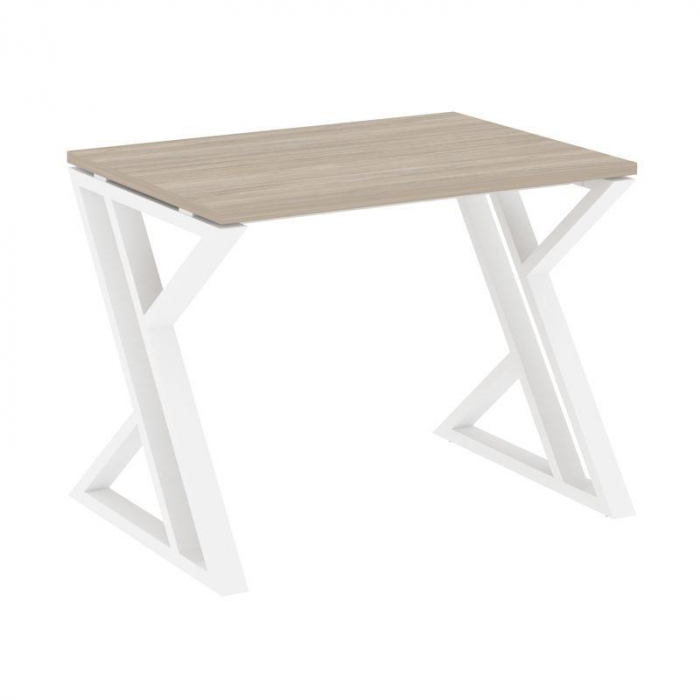 Loft Стол рабочий VR.L-SRZ-1.7 Дуб Аттик/Металл Белый 980*720*750
