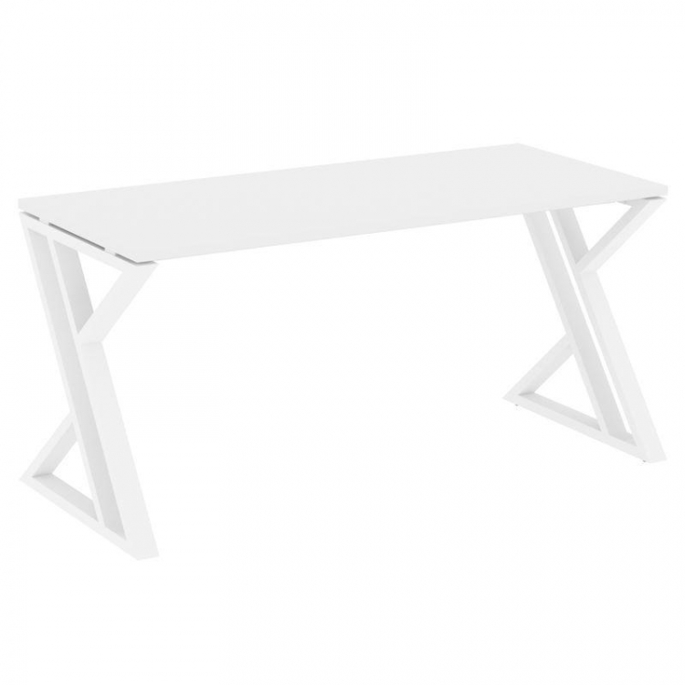 Loft Стол рабочий VR.L-SRZ-4.7 Белый Бриллиант/Металл Белый 1580*720*750