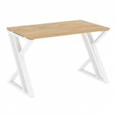 Loft Стол рабочий VR.L-SRZ-2.7 Тиквуд Светлый/Металл Белый 1180*720*750