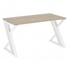 Loft Стол рабочий VR.L-SRZ-3.7 Дуб Аттик/Металл Белый 1380*720*750