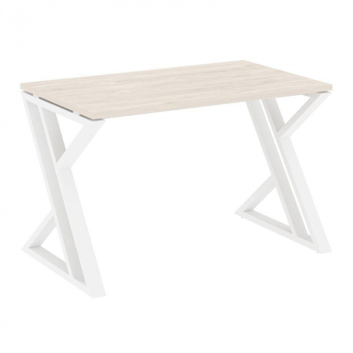 Loft Стол рабочий VR.L-SRZ-2.7 Денвер Светлый/Металл Белый 1180*720*750
