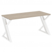 Loft Стол рабочий VR.L-SRZ-4.7 Дуб Аттик/Металл Белый 1580*720*750