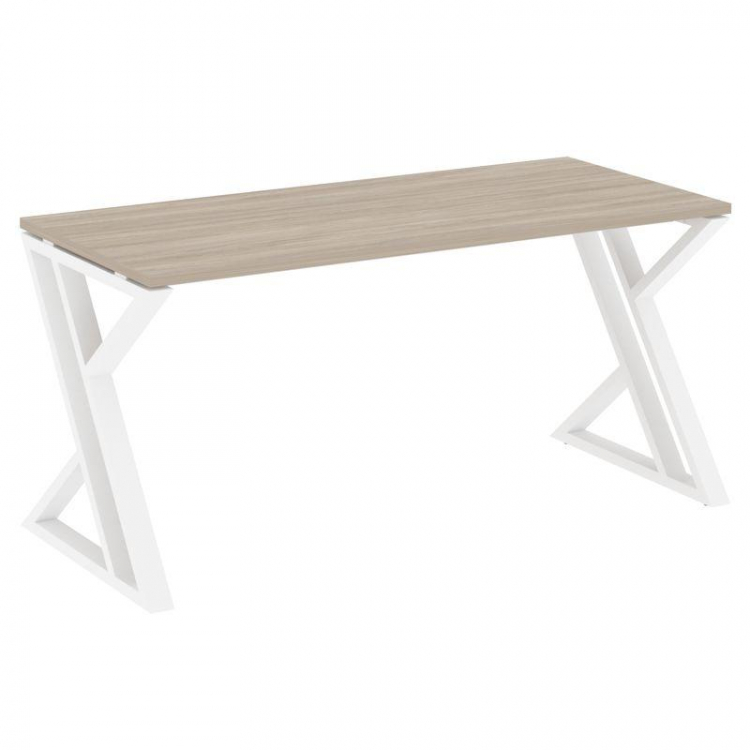 Loft Стол рабочий VR.L-SRZ-4.7 Дуб Аттик/Металл Белый 1580*720*750
