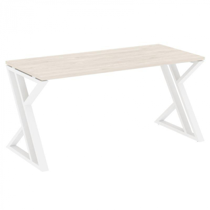 Loft Стол рабочий VR.L-SRZ-4.7 Денвер Светлый/Металл Белый 1580*720*750