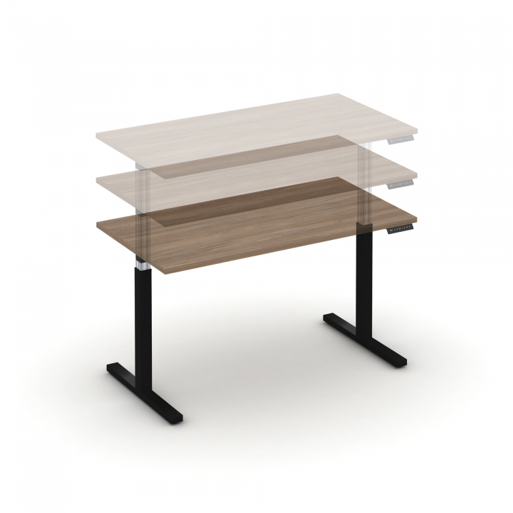 Move up Стол электроподъемный MV.SE-3.7 Дуб Аризона/Металл Черный 1380*720*720-1190