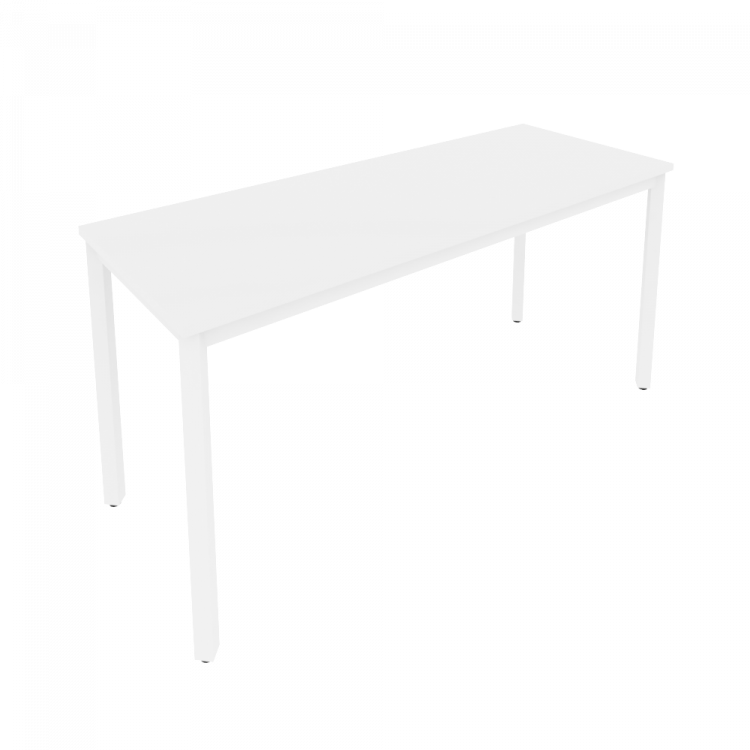 Slim Стол письменный на металлокаркасе С.СП-6.1 Белый/Металл Белый 1580*600*750