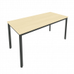 Slim Стол письменный на металлокаркасе С.СП-6 Клен/Металл Антрацит 1580*720*750
