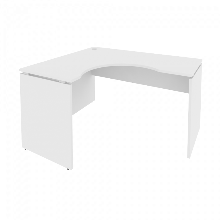 Style Стол криволинейный левый Л.СА-3 (L) Белый 1380*1200*750