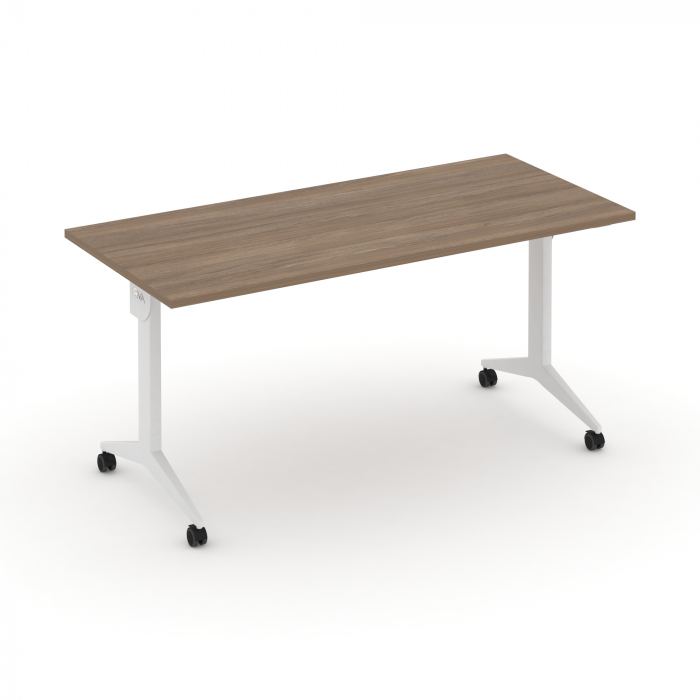 Икс пулл Стол складной мобильный X.M-4.7 Дуб Аризона/Металл Белый 1580*720*753