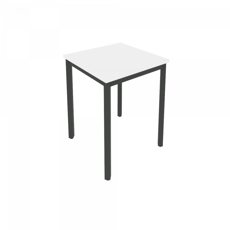 Slim Стол письменный на металлокаркасе С.СП-1.1 Белый/Металл Антрацит 600*600*750