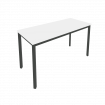 Slim Стол письменный на металлокаркасе С.СП-5.1 Белый/Металл Антрацит 1380*600*750
