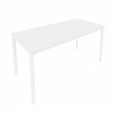 Slim Стол письменный на металлокаркасе С.СП-6 Белый/Металл Белый 1580*720*750