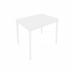 Slim Стол письменный на металлокаркасе С.СП-3 Белый/Металл Белый 980*720*750