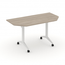 X-Pull Стол складной мобильный X.M-7.T1 Дуб Аттик/Металл Белый 1440*720*753