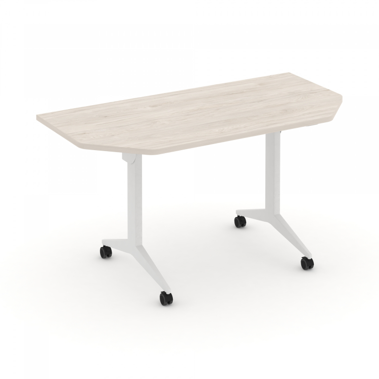 X-Pull Стол складной мобильный X.M-7.T1 Денвер Светлый/Металл Белый 1440*720*753