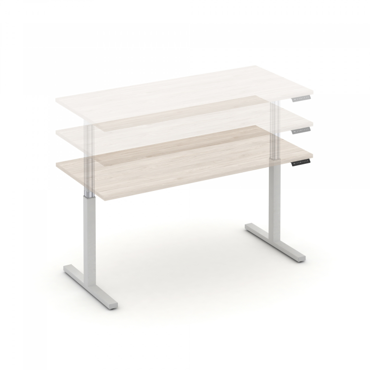 Move up Стол электроподъемный MV.SE-4.7 Денвер Светлый/Металл Белый 1580*720*720-1190