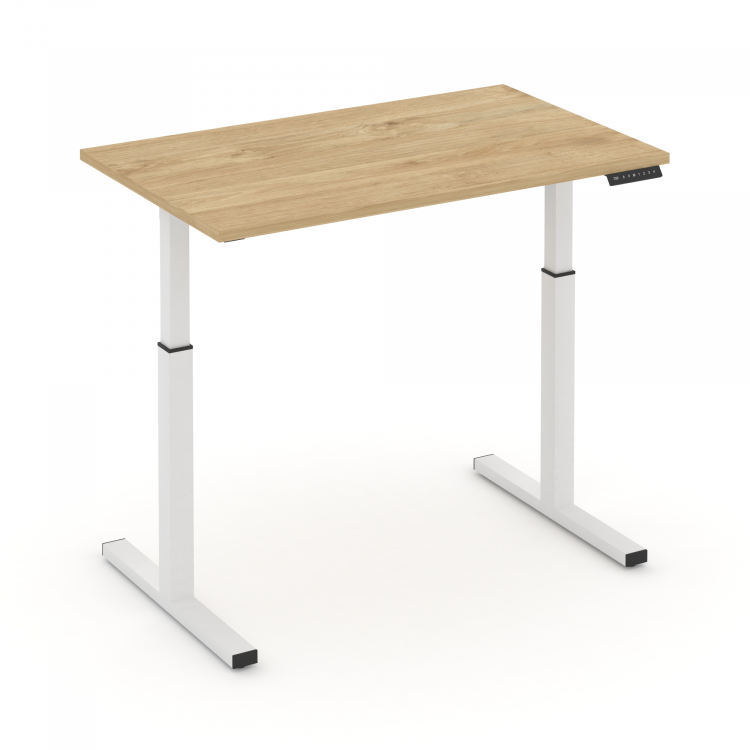 Move up Стол электроподъемный MV.SE-2.7 Тиквуд Светлый/Металл Белый 1180*720*720-1190