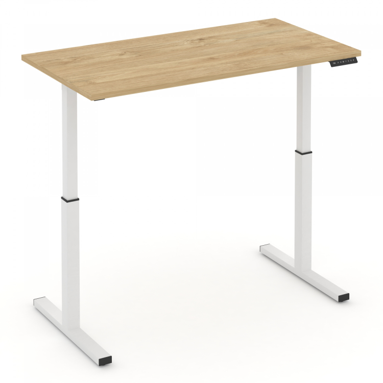 Move up Стол электроподъемный MV.SE-3.7 Тиквуд Светлый/Металл Белый 1380*720*720-1190