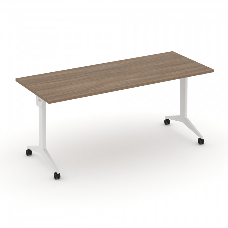 X-Pull Стол складной мобильный X.M-5.7 Дуб Аризона/Металл Белый 1780*720*753