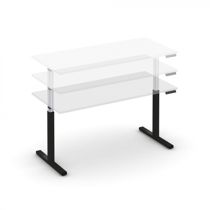 Move up Стол электроподъемный MV.SE-4.7 Белый Бриллиант/Металл Антрацит 1580*720*720-1190
