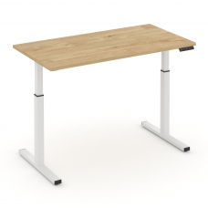 Move up Стол электроподъемный MV.SE-3.7 Тиквуд Светлый/Металл Белый 1380*720*720-1190