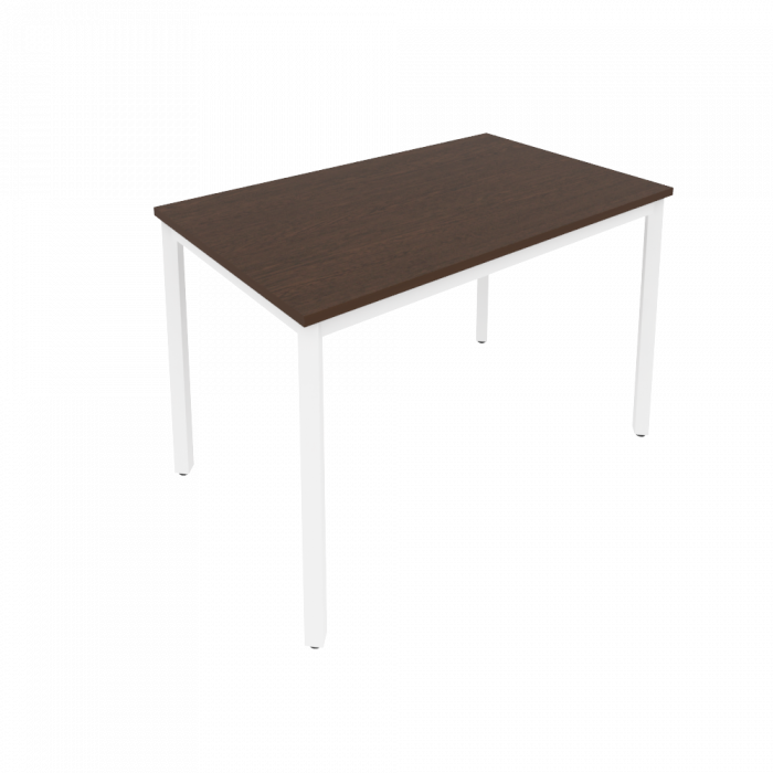 Слим Систем Стол письменный на металлокаркасе С.СП-4 Венге Цаво/Металл Белый 1180*720*750